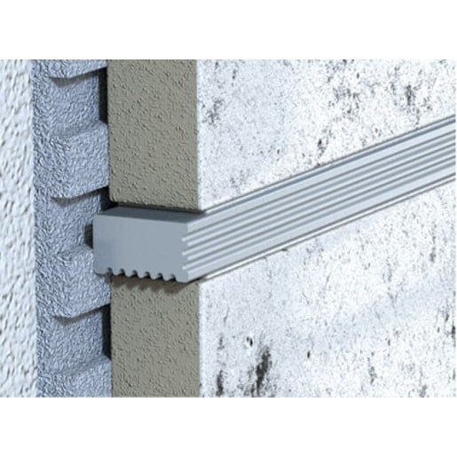 Listela vario dekorační Havos chrom kartáčovaný, hliník elox, délka 100 cm, výška hrany 5 mm, LVARIO59