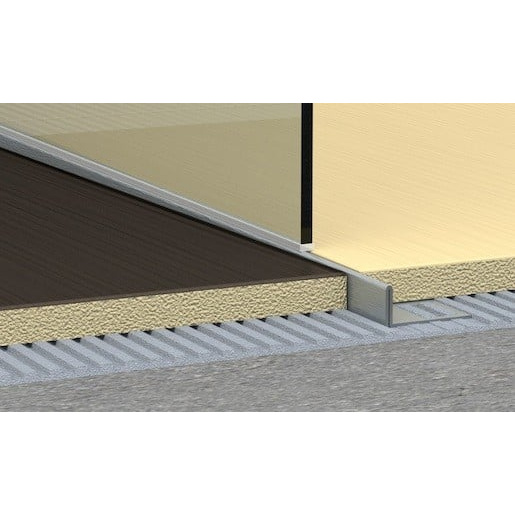 Lišta pravá Havos kartáčovaný, nerez, délka 150 cm, výška hrany 12,5 mm, SPNRZK12150P