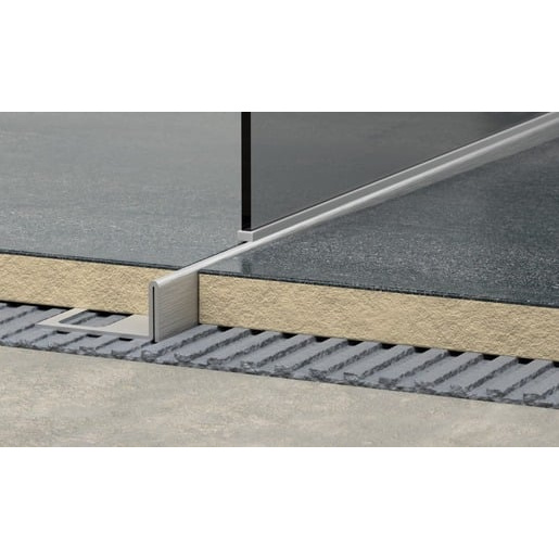 Lišta levá Havos kartáčovaný, nerez, délka 150 cm, výška hrany 12 mm, SPNRZK12150L