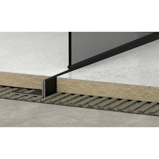 Lišta levá Havos černá, nerez komaxit, délka 100 cm, výška hrany 12,5 mm, SPNRZK12100LC