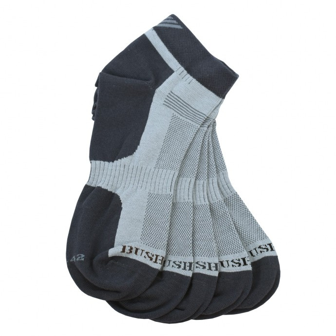Bushman Pánské i dámské ponožky Short Set 2,5 tmavě šedé 43-46