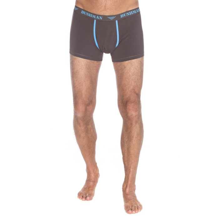 Bushman Pánské trenýrky Edward 3Pack tmavě hnědé/tmavě šedé/světle tmodré M
