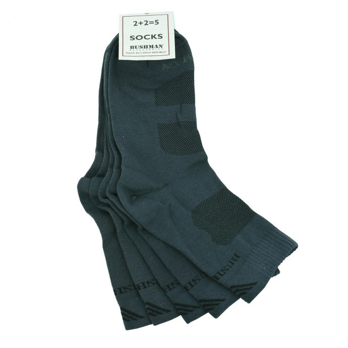 Bushman Pánské i dámské ponožky Prost Set 2,5 šedé 39-42
