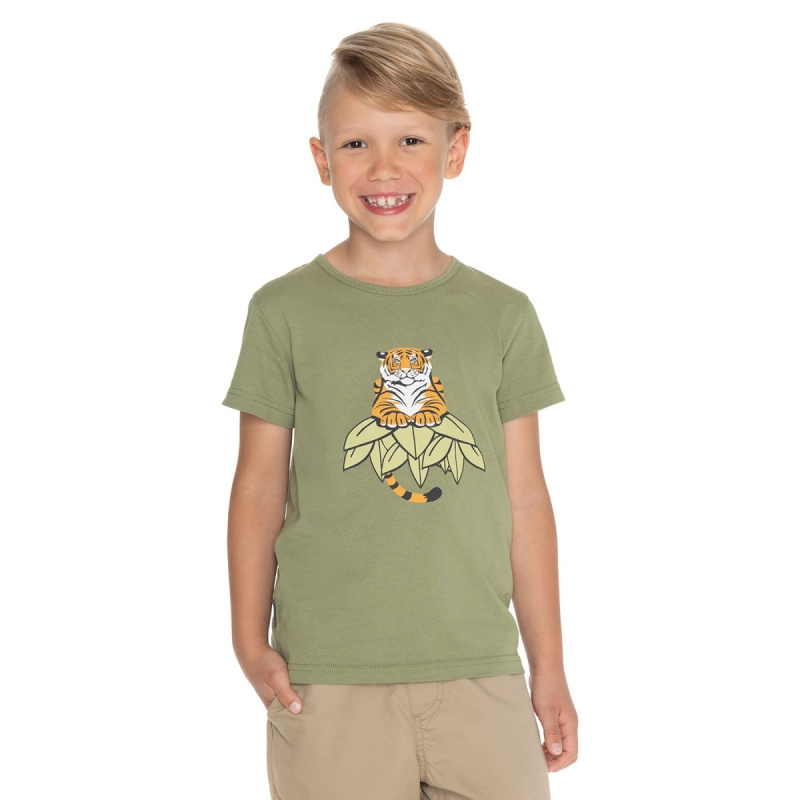 Bushman Dětské tričko Marabu III, olivové 152