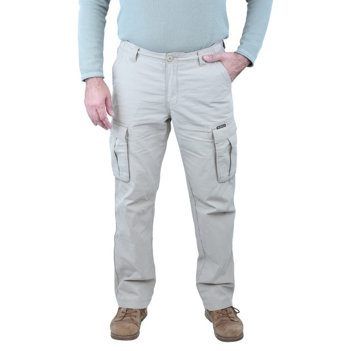 Bushman Pánské kapsáčové kalhoty Eiger, béžové 50P