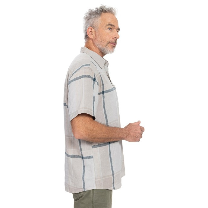 Bushman Pánská lněná košile Jason, šedá XL