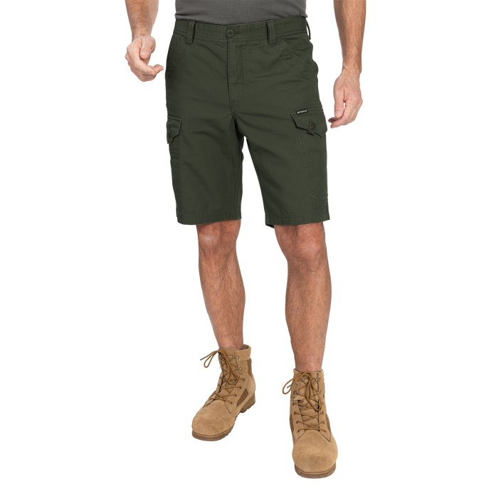 Bushman Pánské kapsáčové kraťasy Ivor, tmavá khaki 48