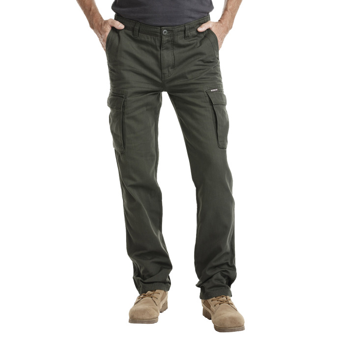 Bushman Pánské kapsáčové kalhoty Foster, tmavá khaki 46