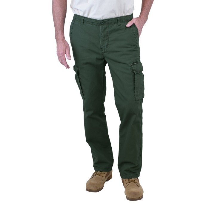 Bushman Pánské kapsáčové kalhoty Foster, tmavá khaki 48P