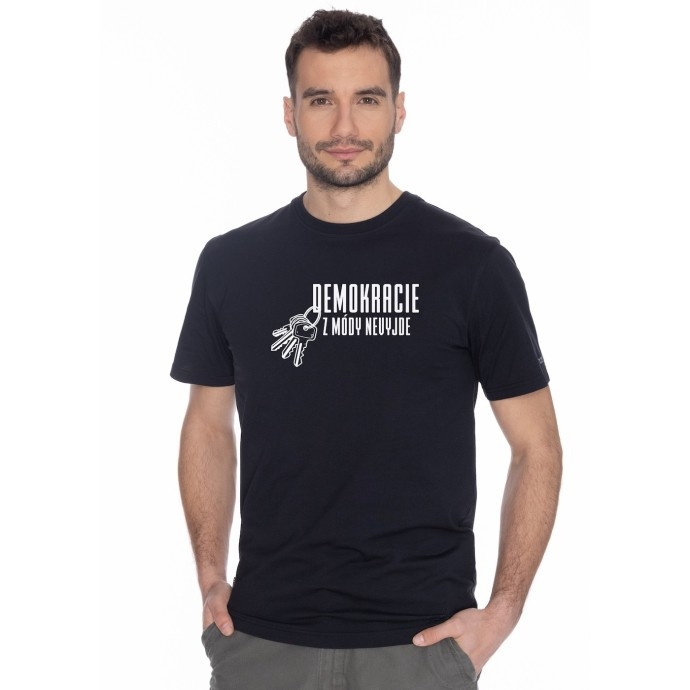 Bushman Pánské tričko Demokracie, černé M