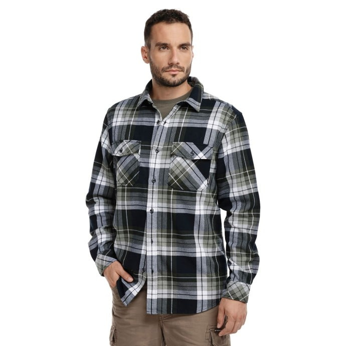 Bushman Pánská flanelová košile Atuat, zelená XL