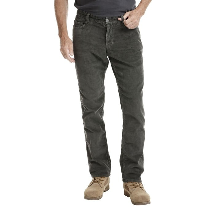 Bushman Pánské manšestrové kalhoty Helmet, tmavě zelené 40