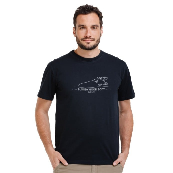 Bushman Pánské tričko Etah, černé L