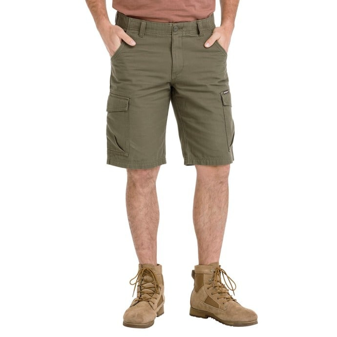 Bushman Pánské kapsáčové kraťasy Cubal, tmavá khaki 46