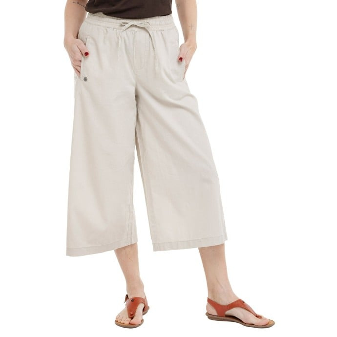 Bushman Dámské lněné kalhoty Kita, stone 42P