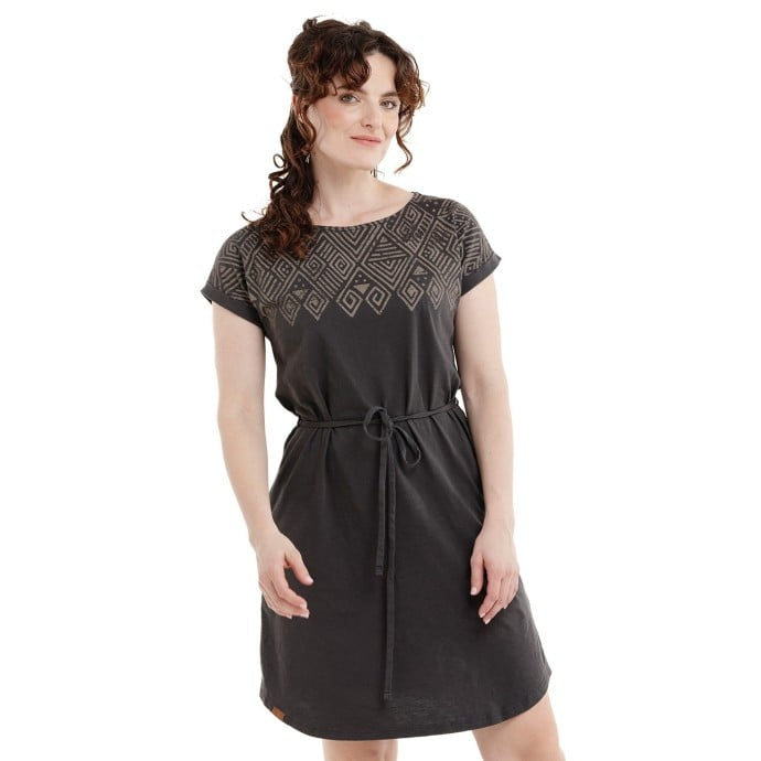 Bushman Dámské bavlněné šaty Baranka, hnědé L