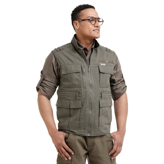 Bushman Pánská expediční vesta Fargo II, tmavá khaki M