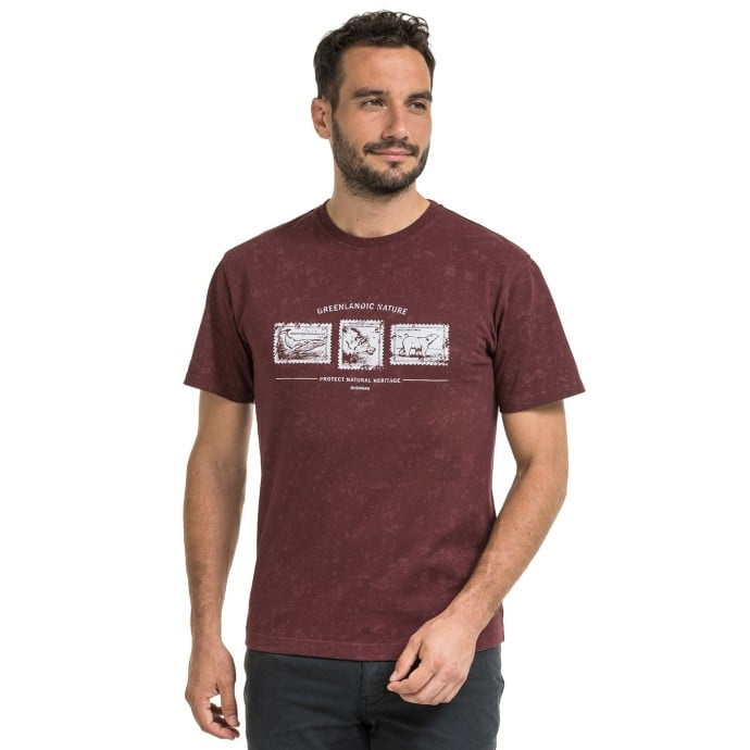 Bushman Pánské tričko Dalvik, burgundy XL