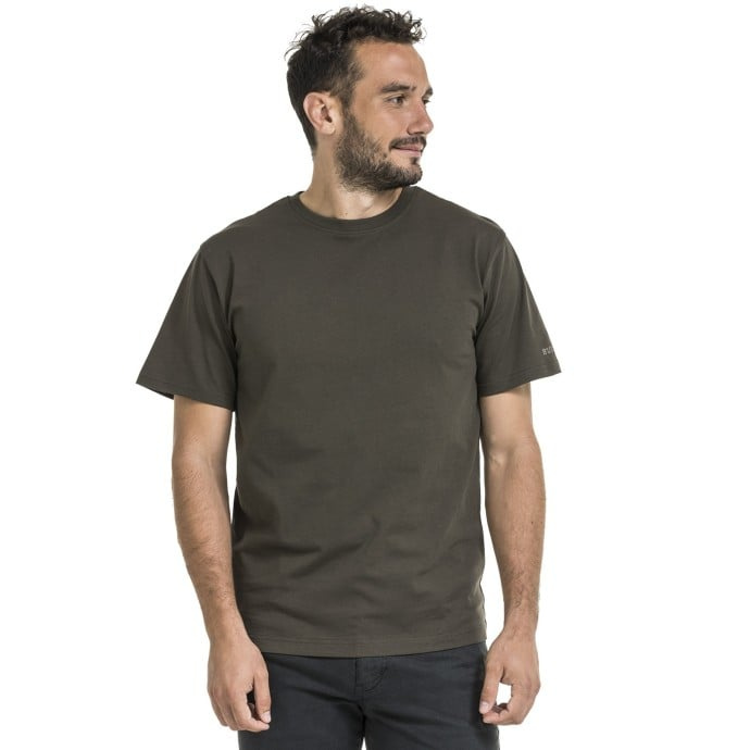 Bushman Pánské tričko Prime II, tmavě hnědé XXXL