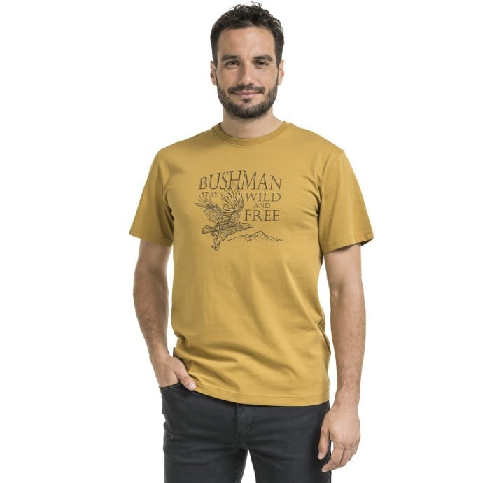Bushman Pánské tričko Coben, žluté XXXXL