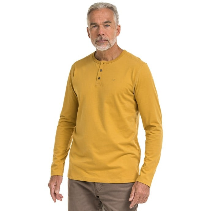 Bushman Pánské henley tričko Willber II, žluté XXXXL