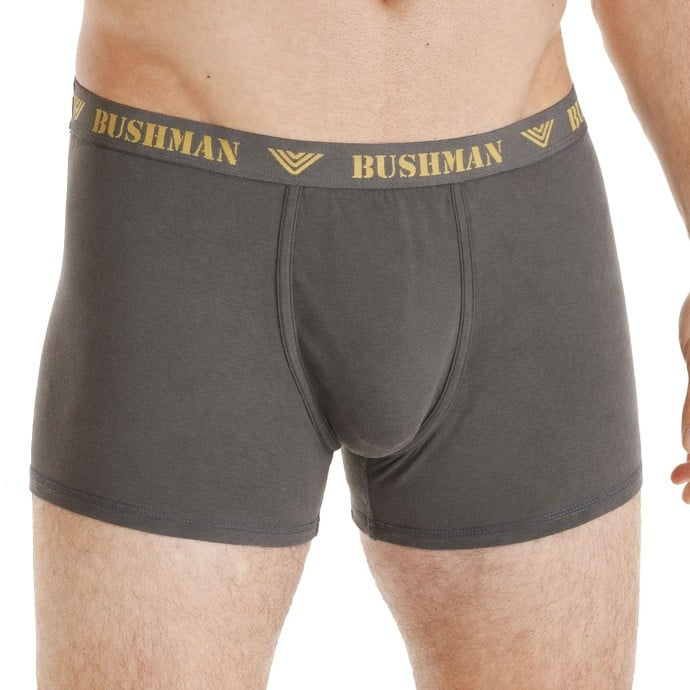 Bushman Pánské boxerky Edward II, tmavě šedé XL
