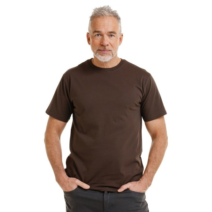Bushman Pánské tričko Lamin, tmavě hnědé XXXL