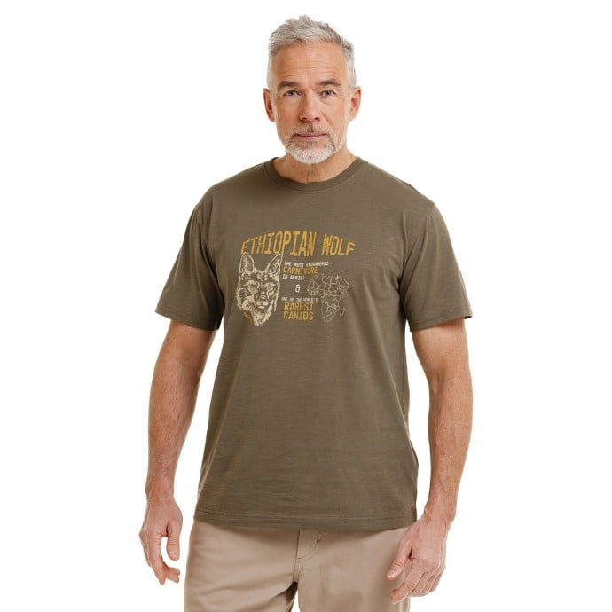 Bushman Pánské tričko Kay, khaki XXXXL
