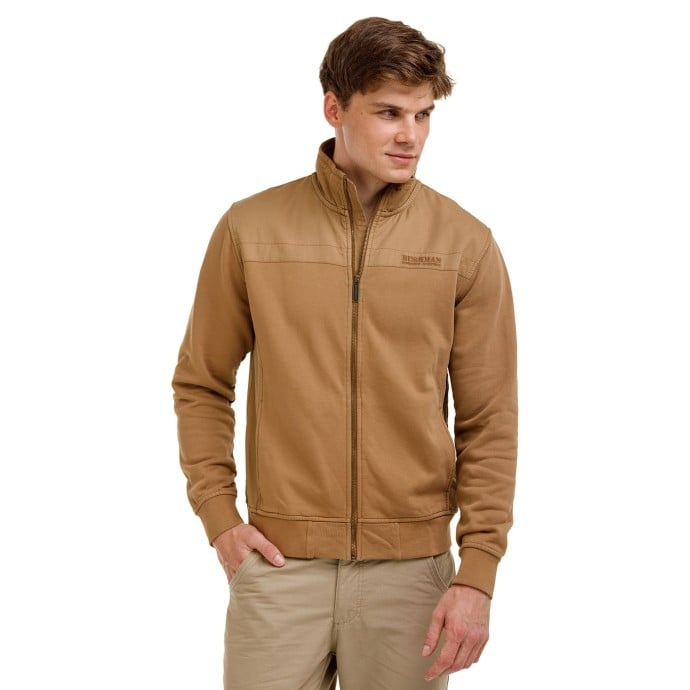 Bushman Pánská mikina se stojáčkem Dorel, sandy brown XL