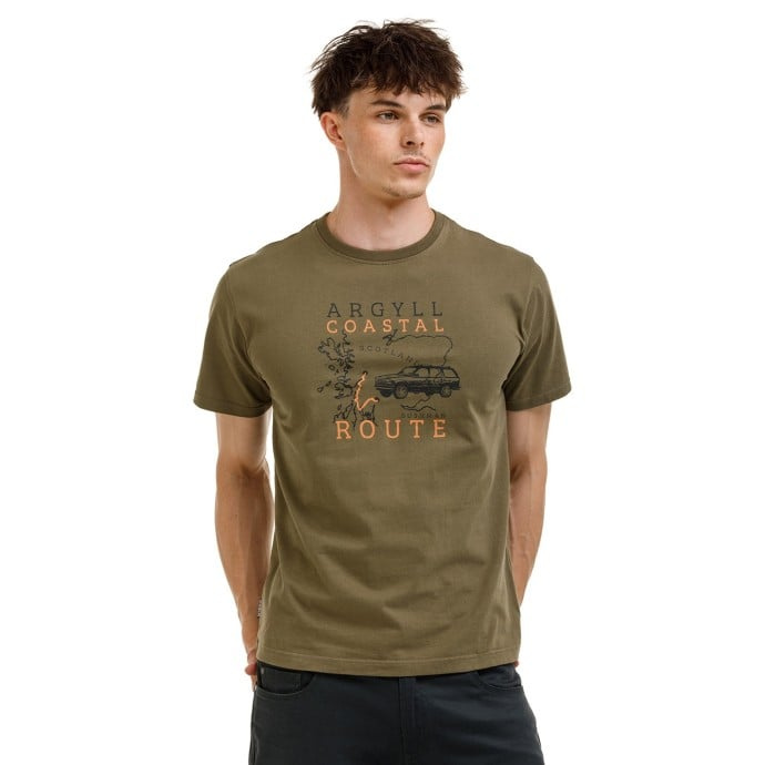 Bushman Pánské bavlněné tričko Gillie, khaki XL