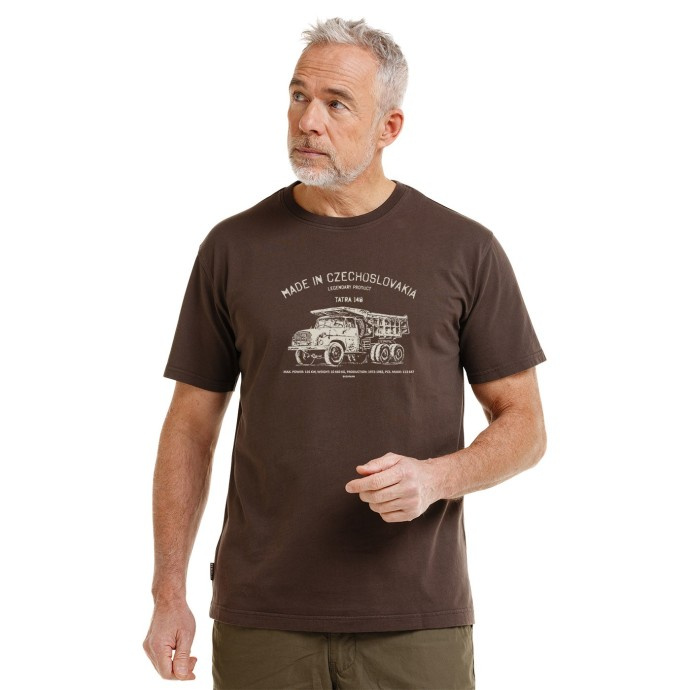 Bushman Pánské tričko Legend Tatra 148, tmavě hnědé L
