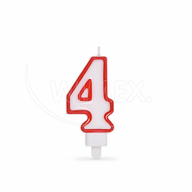 Číslová svíčka "4"