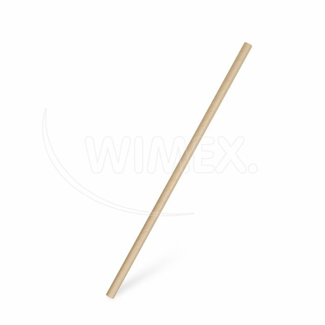 Papírová brčka natura 20 cm - 100 ks