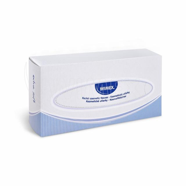 Kosmetické utěrky 2-vrstvé v boxu, 100 ks