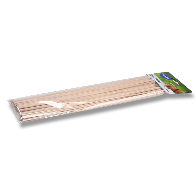 Špejle dřevěné hrocené - 3 x 300 mm, 100 ks