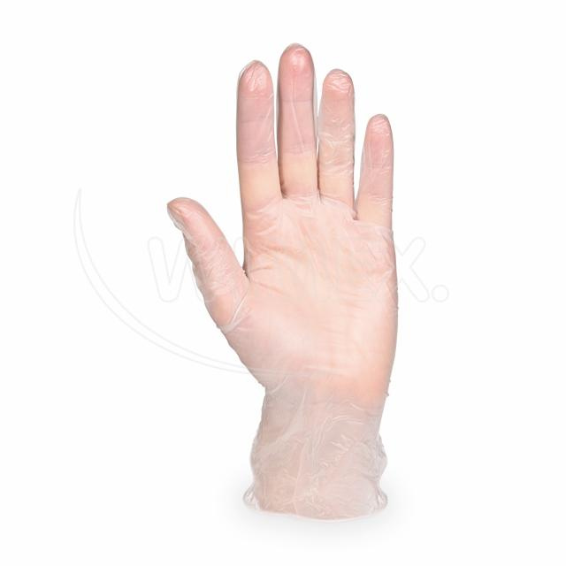 Rukavice Vinyl nepudrované 100ks vel M