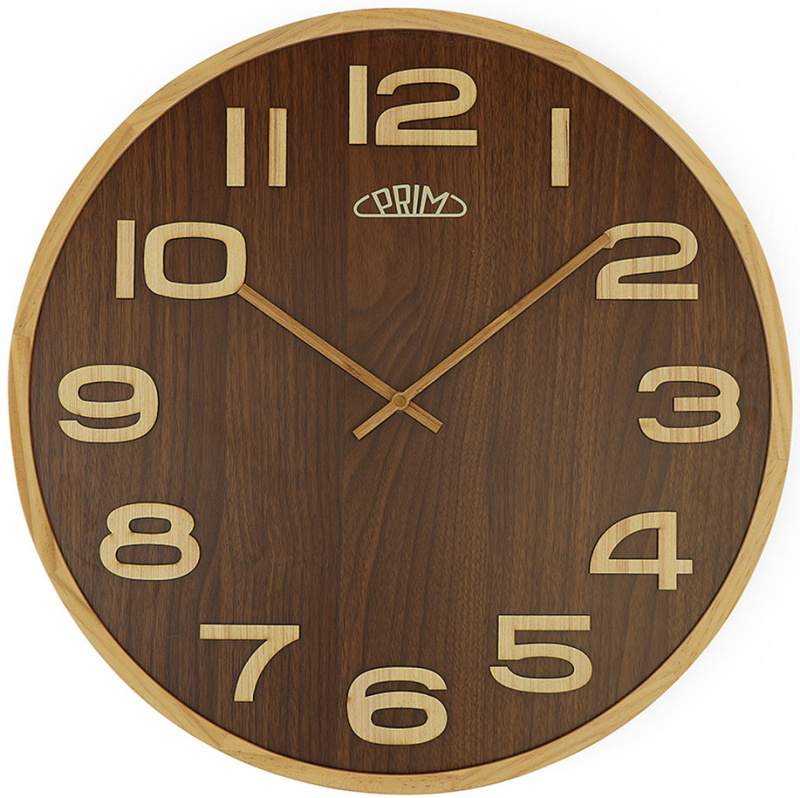 Nástěnné hodiny PRIM Timber Veneer