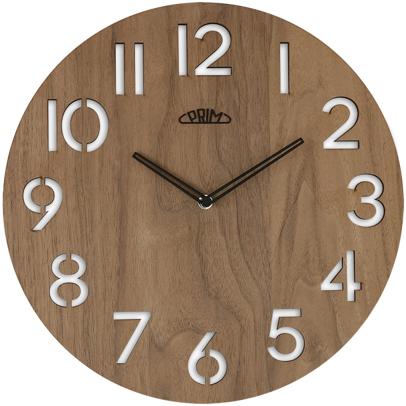 Nástěnné hodiny PRIM Authentic Veneer - C