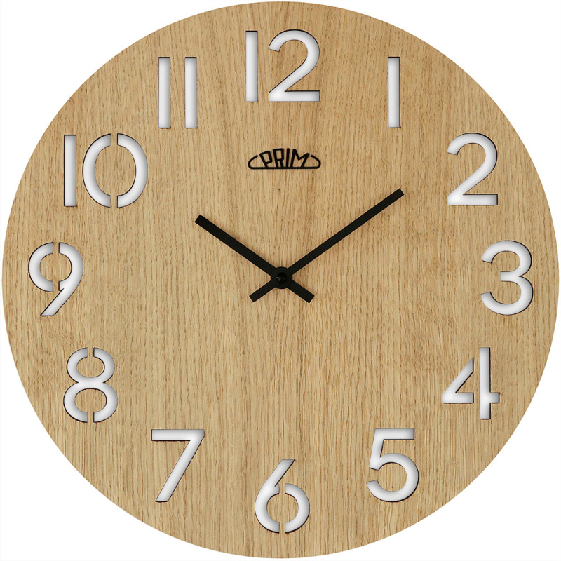 Nástěnné hodiny PRIM Authentic Veneer - B