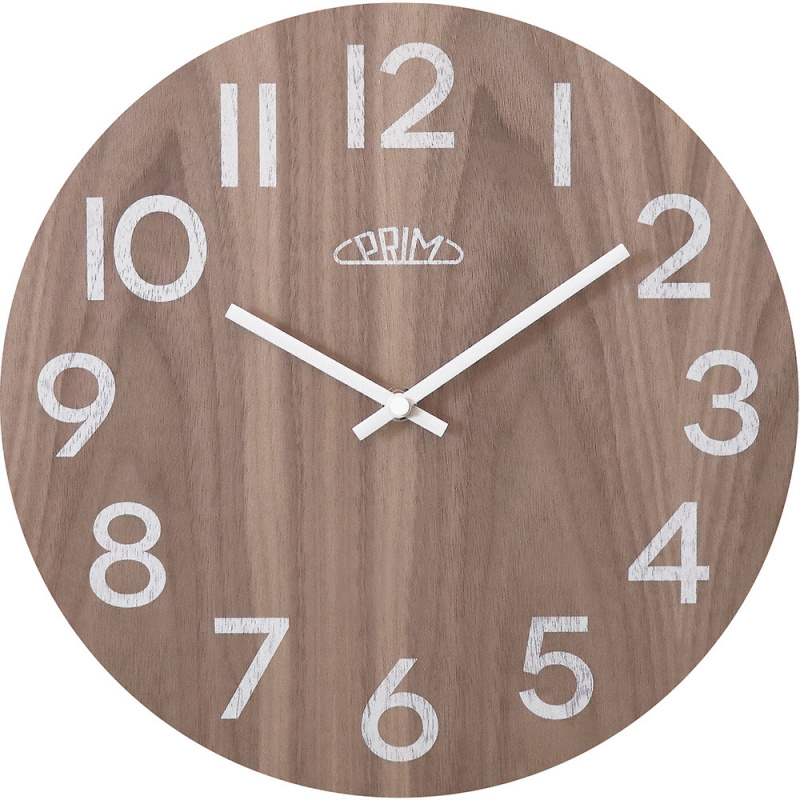 Nástěnné hodiny PRIM Genuine Veneer - C