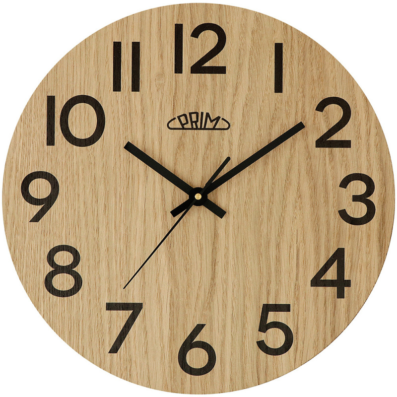 Nástěnné hodiny PRIM Genuine Veneer - B