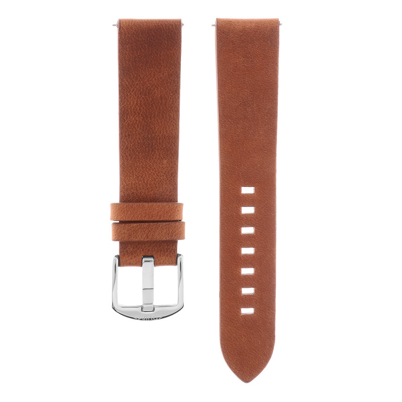 PRIM Řemínek RB.13222 (22 mm) - hnědý/červený, Červená || Hnědá