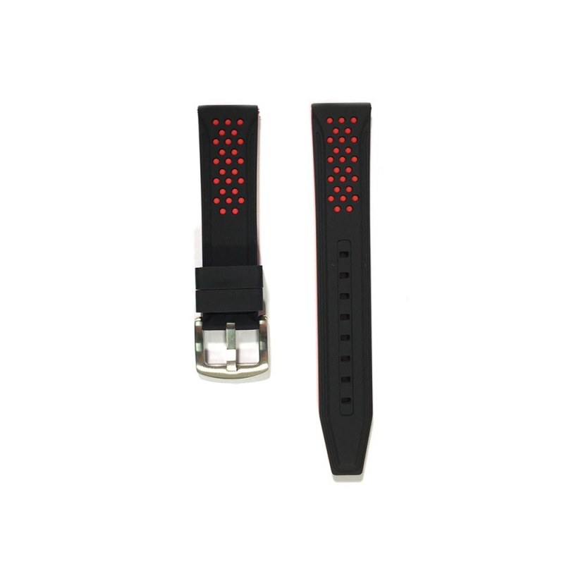 PRIM Řemínek RJ.15327.9020, Červená, Černá - 24 mm
