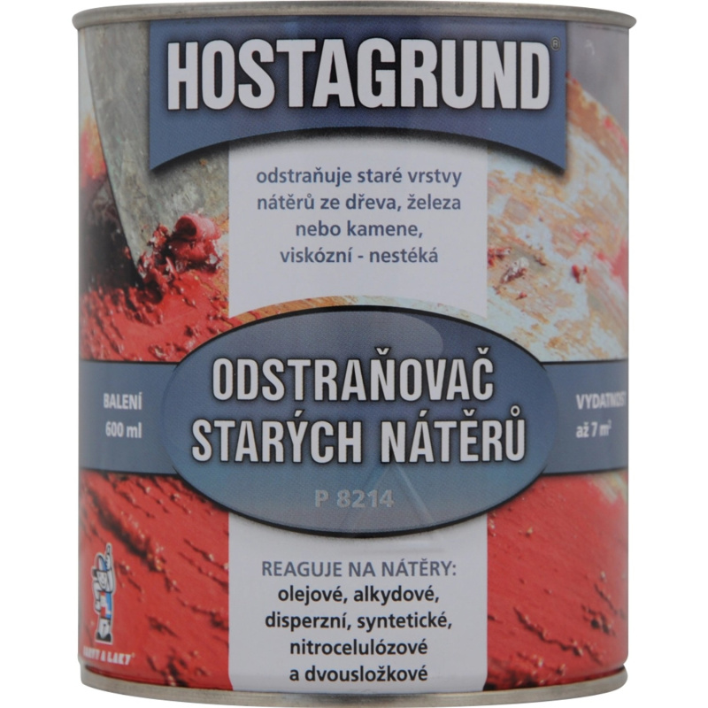 HOSTAGRUND Odstraňovač starých nátěrů P8214, 600 ml