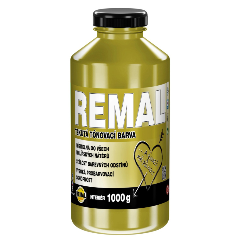 REMAL Tekutá tónovací barva 0670 okrová 1 kg
