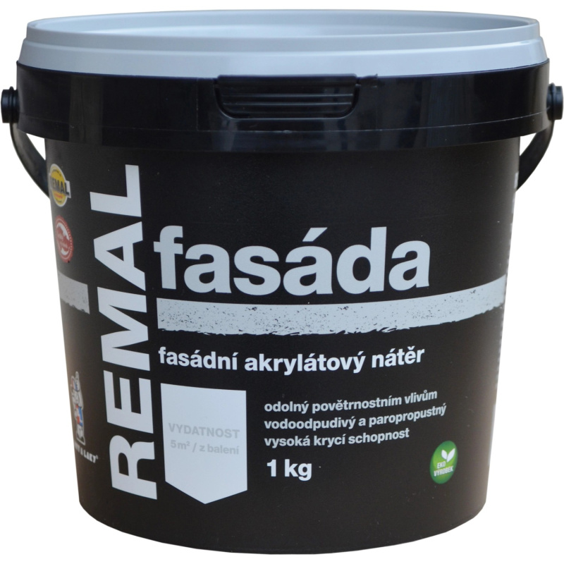 REMAL Fasádní akrylátový nátěr FASÁDA bílý 1 kg