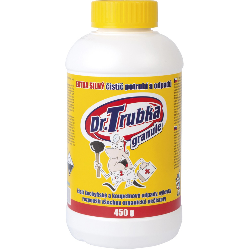 Dr. Trubka Extra silný čistič potrubí a odpadů, 450 g