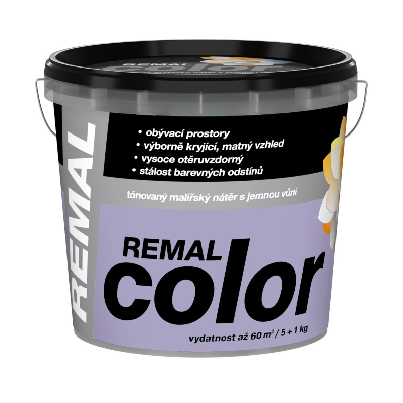 REMAL Color Tónovaný malířský nátěr s jemnou vůní, 310 Levandule, 5 + 1 kg