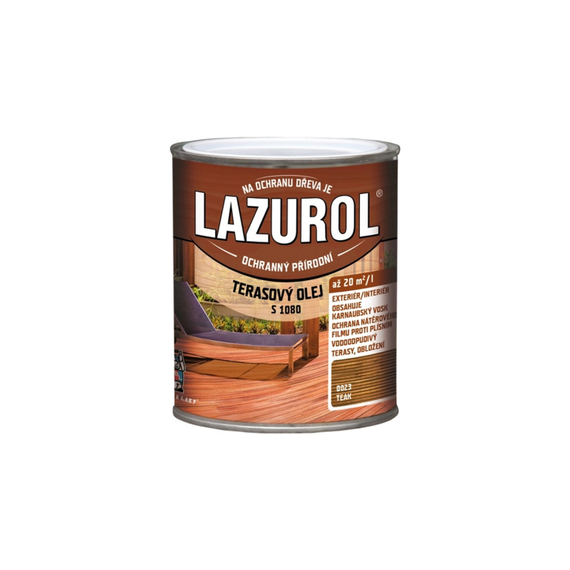Lazurol terasový olej teak 0,75l