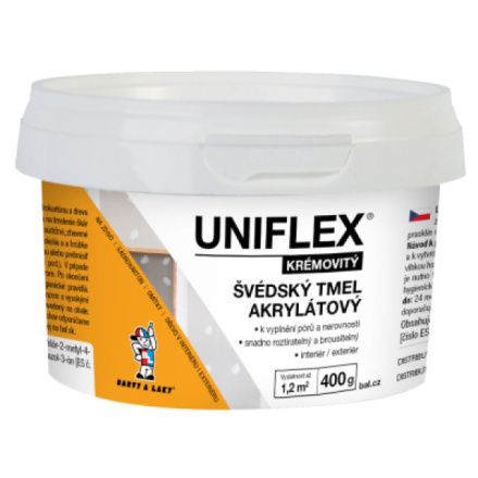 Skupina Barvy A Laky Uniflex akrylátový švédský tmel 400 g